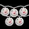 10ct. White Snowman Paper Lantern Christmas Light Set